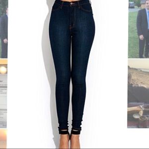 Vibrant M.I.U high waisted dark skinny jean